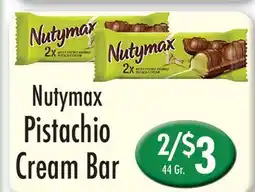 Garden Fresh Market Nutymax Pistachio Cream Bar offer