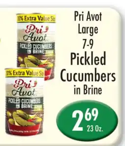 Garden Fresh Market Pri Avot Large 7-9 Pickled Cucumbers in Brine offer
