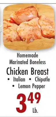 Garden Fresh Market Homemade Marinated Boneless Chicken Breast offer