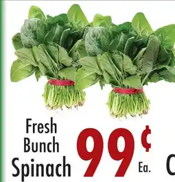 Garden Fresh Market Fresh Bunch Spinach offer