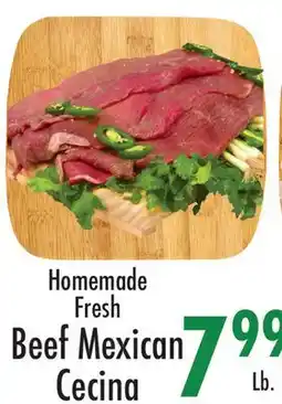 Garden Fresh Market Homemade Fresh Beef Mexican Cecina offer