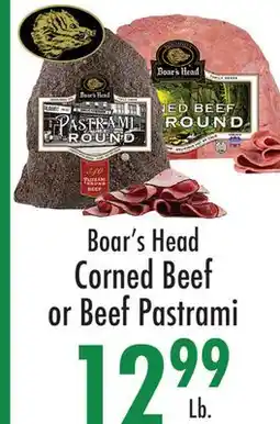 Garden Fresh Market Boar's Head Corned Beef or Beef Pastrami offer