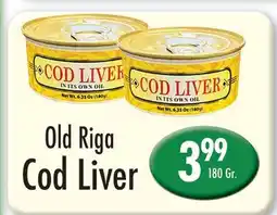 Garden Fresh Market Old Riga Cod Liver offer