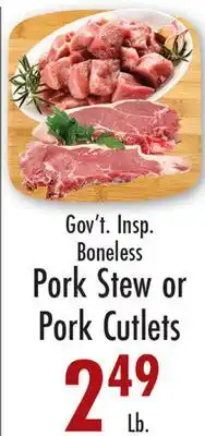 Garden Fresh Market Pork Stew or Pork Cutlets offer