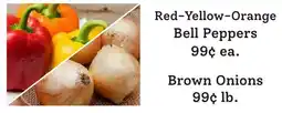 Windmill Farms Red-Yellow-Orange Bell Peppers Brown Onions offer