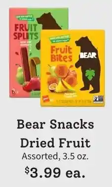 Windmill Farms Bear Snacks Dried Fruit offer