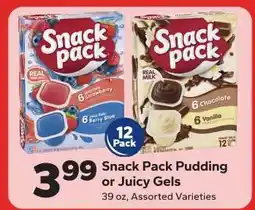 Save a Lot Snack Pack Pudding or Juicy Gels offer