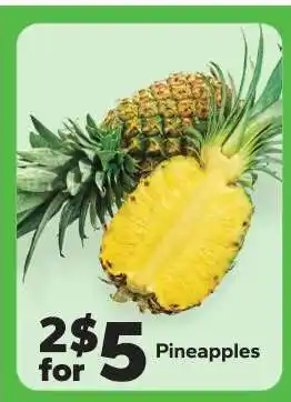 Save a Lot Pineapples offer