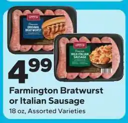 Save a Lot Farmington Bratwurst or Italian Sausage offer