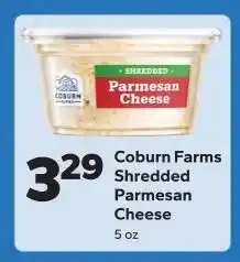 Save a Lot Coburn Farms Shredded Parmesan Cheese offer