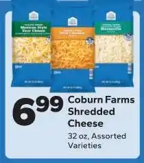 Save a Lot Coburn Farms Shredded Cheese offer