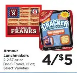 Food 4 Less Armour Lunchmakers or Bar-S Franks offer