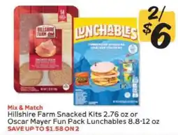 Winn Dixie Hillshire Farm Snacked Kits or Oscar Mayer Fun Pack Lunchables offer