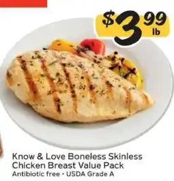 Winn Dixie Know & Love Boneless Skinless Chicken Breast Value Pack offer