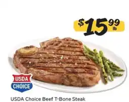 Winn Dixie USDA Choice Beef T-Bone Steak offer