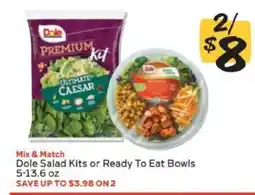 Winn Dixie Dole Salad Kits or Ready to Eat Bowls offer