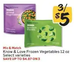 Winn Dixie Know & Love Frozen Vegetables offer