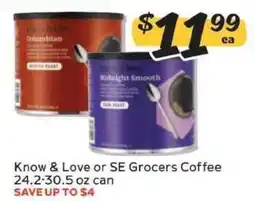 Winn Dixie Know & Love or SE Grocers Coffee offer