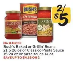 Winn Dixie Bush's Baked or Grillin' Beans or Classico Pasta Sauce offer