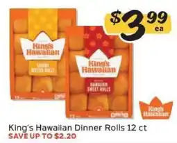 Winn Dixie King's Hawaiian Dinner Rolls 12 ct offer