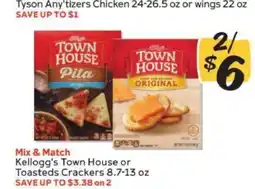 Winn Dixie Kellogg's Town House or Toasteds Crackers offer