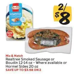 Winn Dixie Realtree Smoked Sausage or Boudin offer