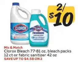 Winn Dixie Clorox Bleach or Fabric Sanitizer offer