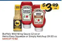 Winn Dixie Buffalo Wild Wing Sauce or Heinz Ketchup offer