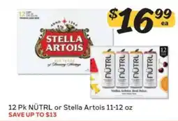 Winn Dixie 12 Pk NÜTRL or Stella Artois offer
