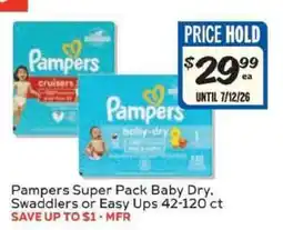 Winn Dixie Pampers Super Pack offer