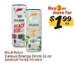 Winn Dixie Celsius Energy Drink offer