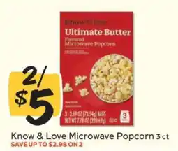 Winn Dixie Know & Love Microwave Popcorn offer