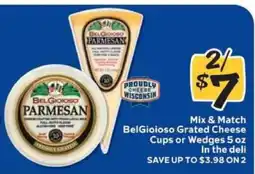 Winn Dixie BelGioioso Grated Cheese Cups or Wedges offer