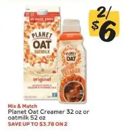 Winn Dixie Planet Oat Creamer or Oatmilk offer