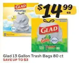 Winn Dixie Glad 13 Gallon Trash Bags 80 ct offer