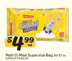 Winn Dixie Malt-O-Meal Supersize Bag offer