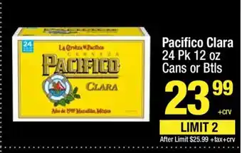 Super King Markets Pacifico Clara offer