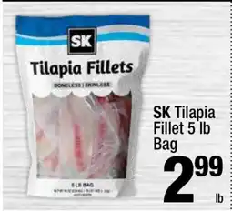 Super King Markets SK Tilapia Fillet 5 lb Bag offer