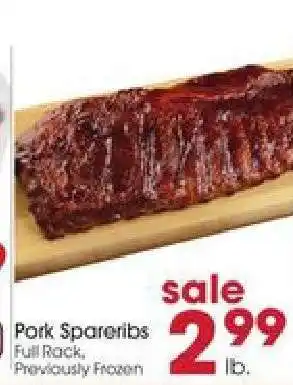Giant Eagle Pork Spareribs offer