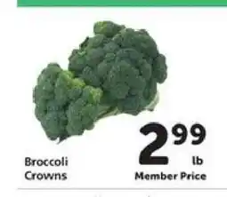 Safeway Broccoli Crowns offer