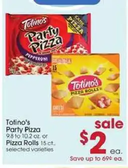 Giant Eagle Totino's Party Pizza or Pizza Rolls offer
