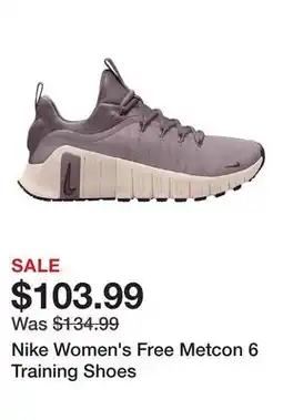 Dick's Sporting Goods Nike Women's Free Metcon 6 Training Shoes offer