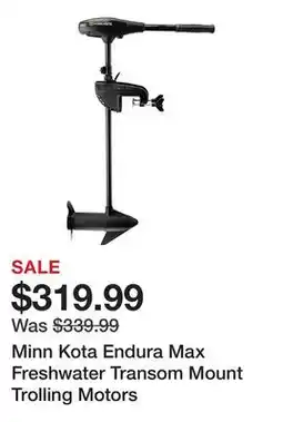 Dick's Sporting Goods Minn Kota Endura Max Freshwater Transom Mount Trolling Motors offer