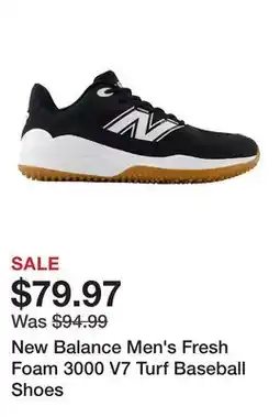 Dick's Sporting Goods New Balance Men's Fresh Foam 3000 V7 Turf Baseball Shoes offer