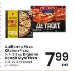 Albertsons California Pizza Kitchen Pizza / Digiorno Detroit Style Pizza offer