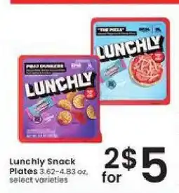 Albertsons Lunchly Snack Plates offer