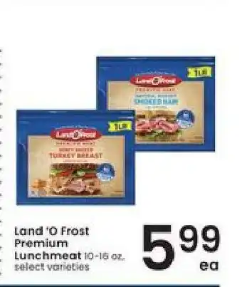 Albertsons Land O'Frost Premium Lunchmeat offer