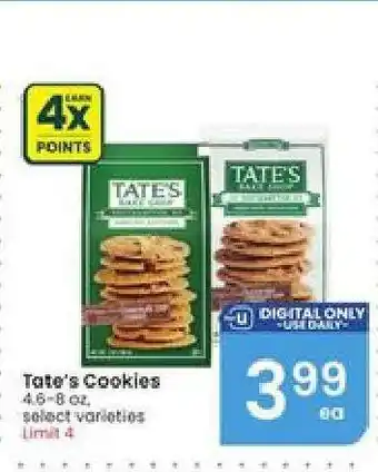 Albertsons Tate's Cookies offer