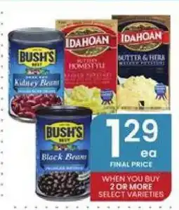 Albertsons Bush's Best Beans & Idahoan Potatoes offer
