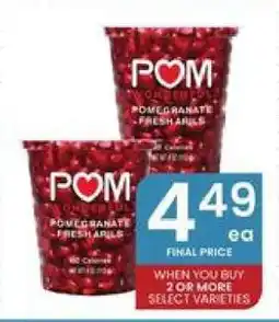 Albertsons POM Wonderful Pomegranate Fresh Arils offer